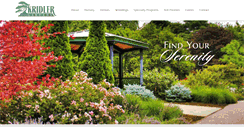 Desktop Screenshot of kridler-gardens.com