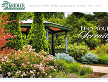 Tablet Screenshot of kridler-gardens.com